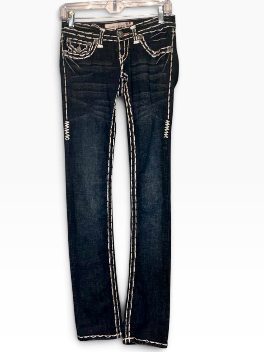 Laguna Beach Jean Co. Embellished Back Flap Button Pocket Jeans Style ND1014PSSL